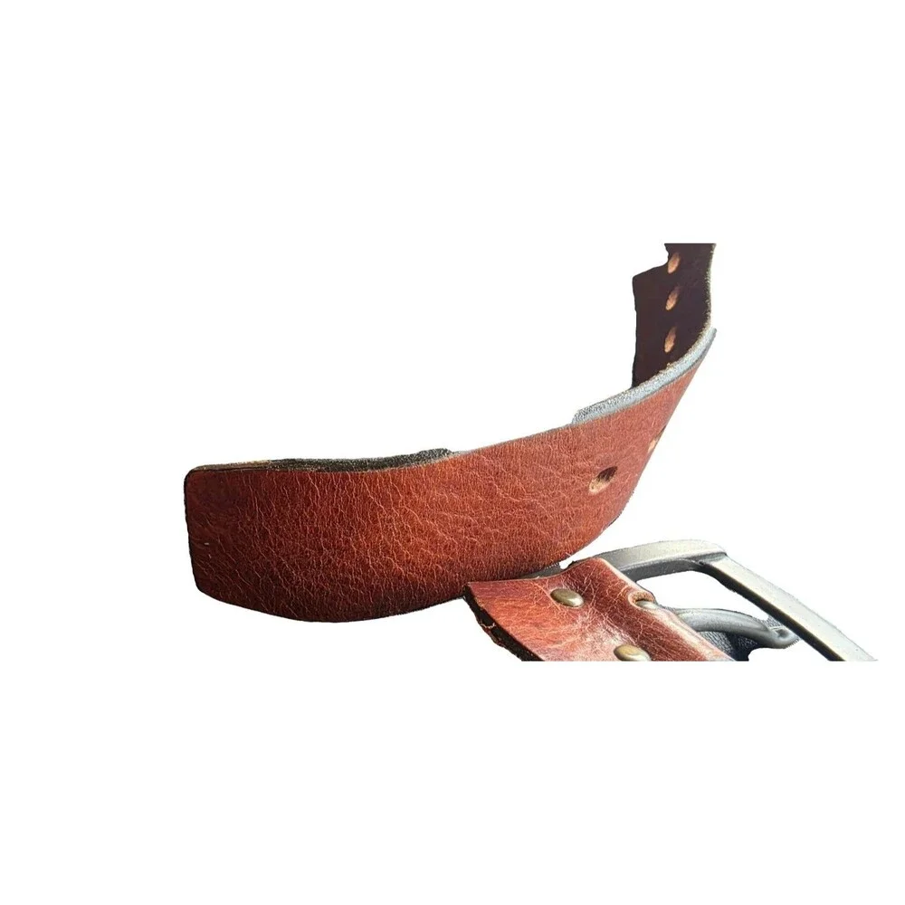 GAP Men's Brown Genuine Leather Belt Made In USA 32